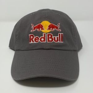 Red Bull Dad unstructured hat grey gray